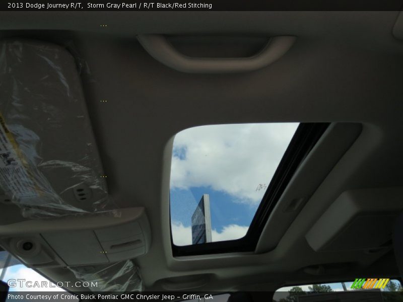 Storm Gray Pearl / R/T Black/Red Stitching 2013 Dodge Journey R/T