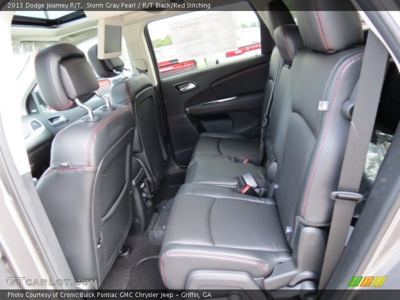 Storm Gray Pearl / R/T Black/Red Stitching 2013 Dodge Journey R/T