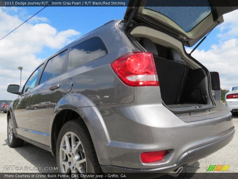 Storm Gray Pearl / R/T Black/Red Stitching 2013 Dodge Journey R/T