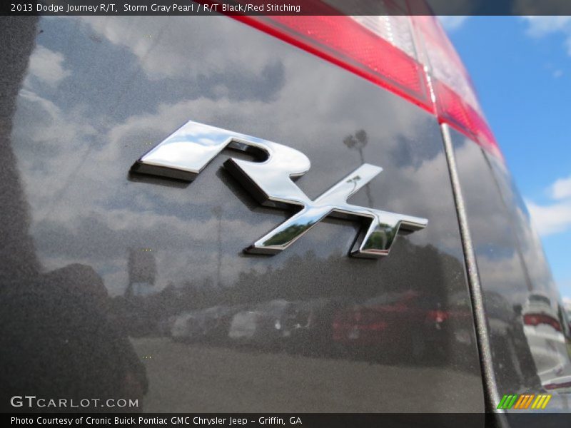 Storm Gray Pearl / R/T Black/Red Stitching 2013 Dodge Journey R/T