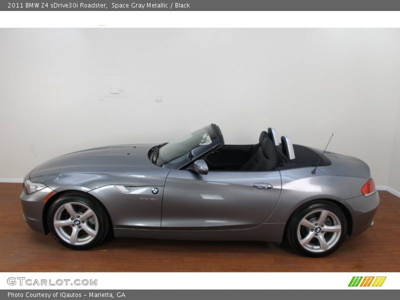 Space Gray Metallic / Black 2011 BMW Z4 sDrive30i Roadster