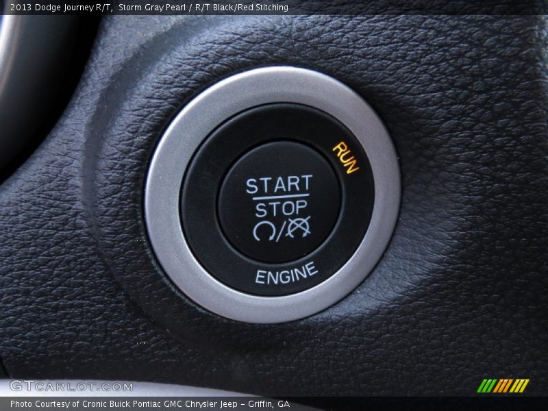 Storm Gray Pearl / R/T Black/Red Stitching 2013 Dodge Journey R/T