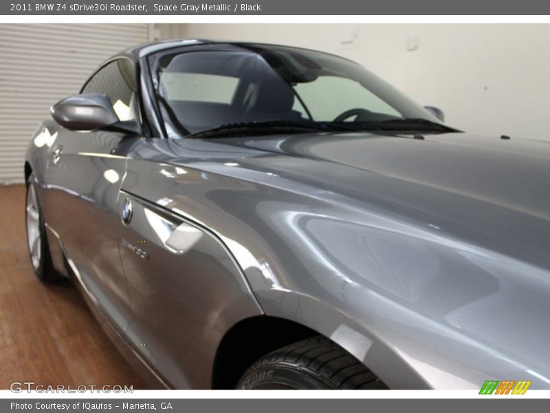 Space Gray Metallic / Black 2011 BMW Z4 sDrive30i Roadster