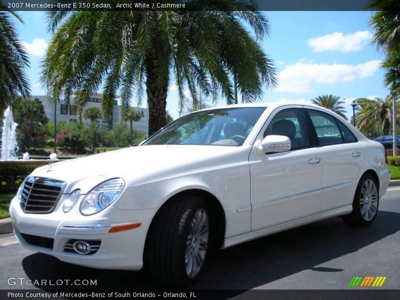 Arctic White / Cashmere 2007 Mercedes-Benz E 350 Sedan