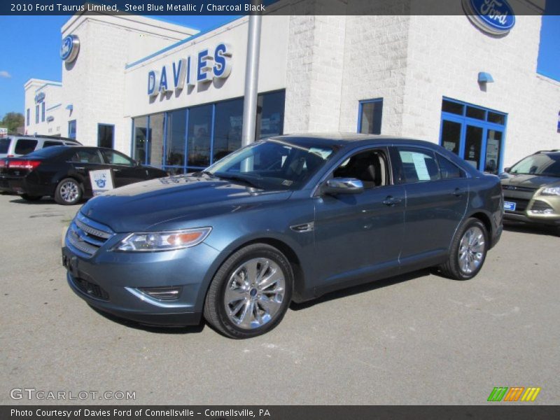 Steel Blue Metallic / Charcoal Black 2010 Ford Taurus Limited