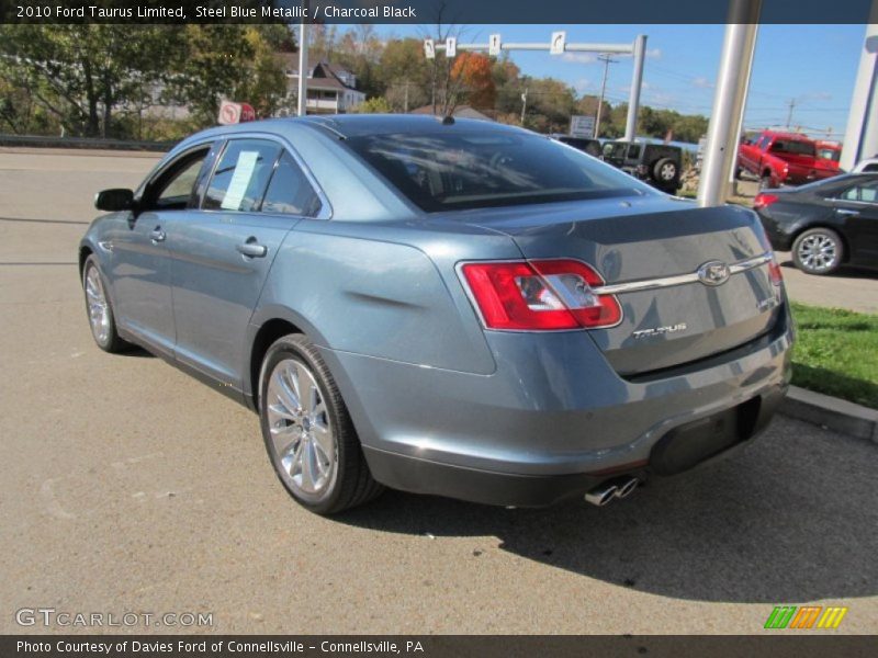 Steel Blue Metallic / Charcoal Black 2010 Ford Taurus Limited