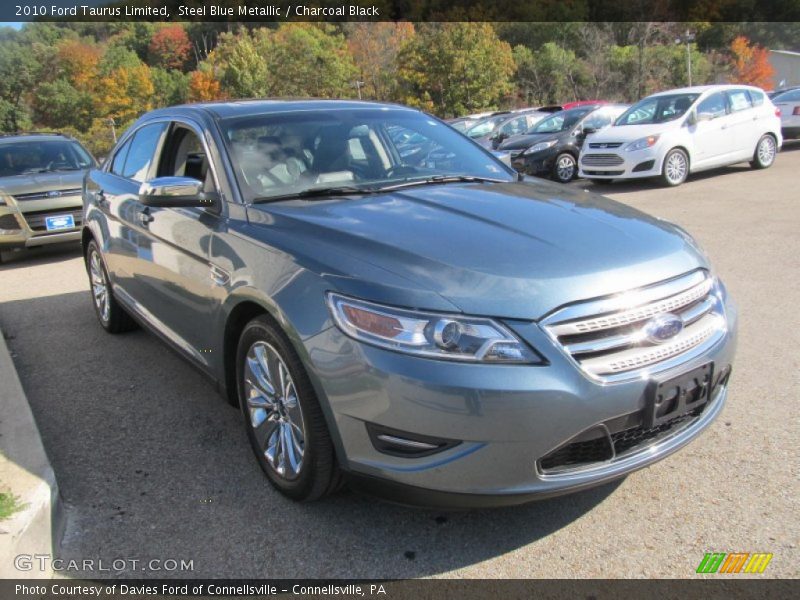 Steel Blue Metallic / Charcoal Black 2010 Ford Taurus Limited