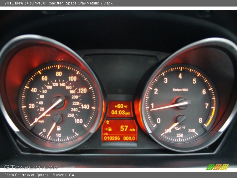 Space Gray Metallic / Black 2011 BMW Z4 sDrive30i Roadster