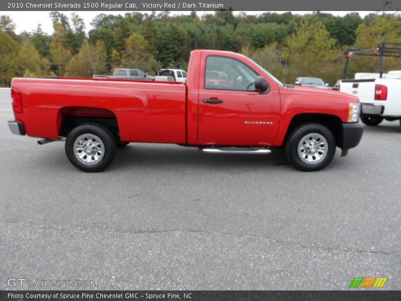 Victory Red / Dark Titanium 2010 Chevrolet Silverado 1500 Regular Cab
