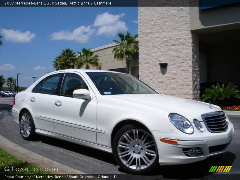 Arctic White / Cashmere 2007 Mercedes-Benz E 350 Sedan