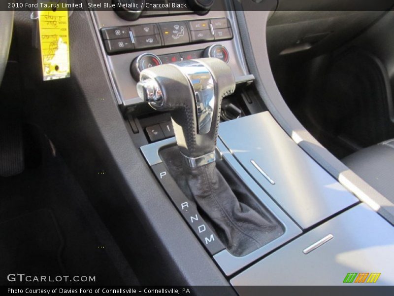 Steel Blue Metallic / Charcoal Black 2010 Ford Taurus Limited