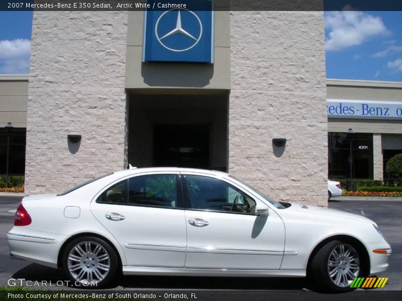 Arctic White / Cashmere 2007 Mercedes-Benz E 350 Sedan
