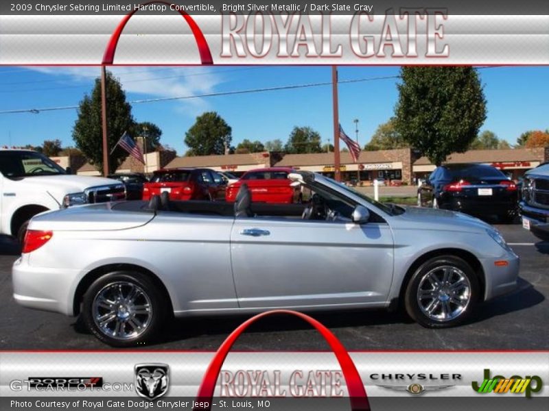 Bright Silver Metallic / Dark Slate Gray 2009 Chrysler Sebring Limited Hardtop Convertible