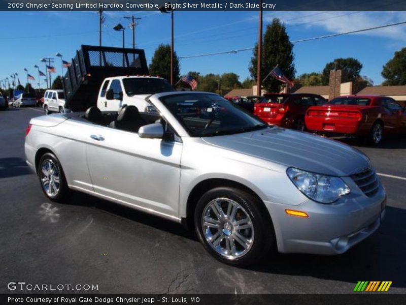 Bright Silver Metallic / Dark Slate Gray 2009 Chrysler Sebring Limited Hardtop Convertible