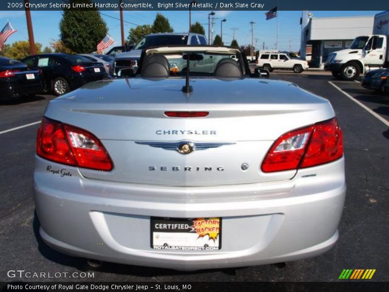 Bright Silver Metallic / Dark Slate Gray 2009 Chrysler Sebring Limited Hardtop Convertible