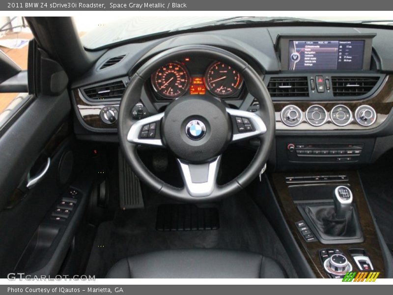 Space Gray Metallic / Black 2011 BMW Z4 sDrive30i Roadster