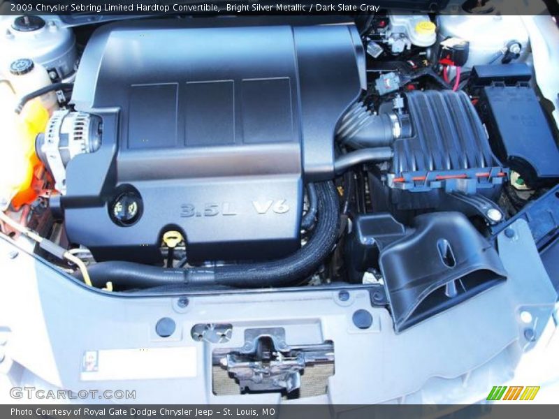 Bright Silver Metallic / Dark Slate Gray 2009 Chrysler Sebring Limited Hardtop Convertible