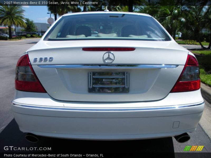 Arctic White / Cashmere 2007 Mercedes-Benz E 350 Sedan