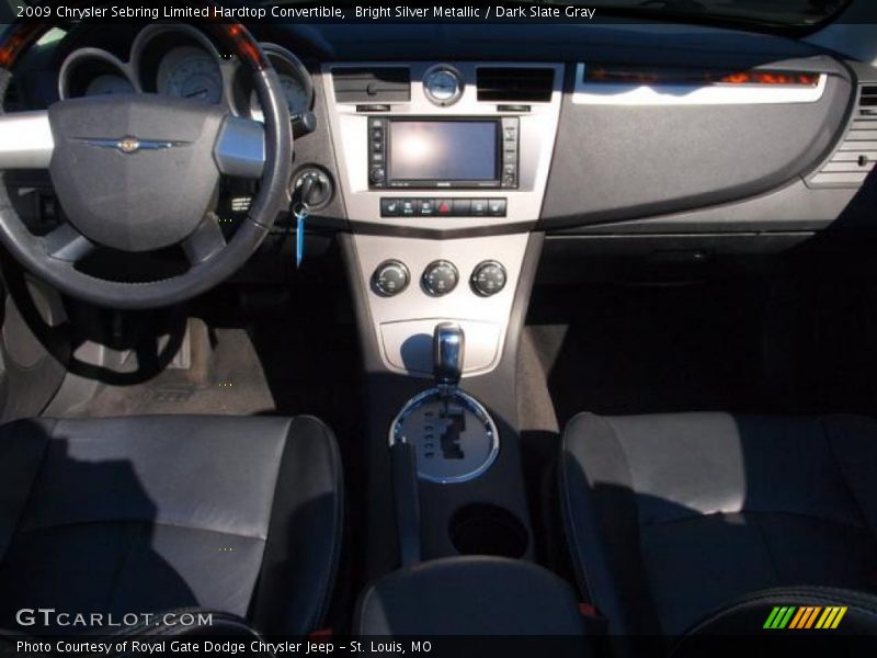 Bright Silver Metallic / Dark Slate Gray 2009 Chrysler Sebring Limited Hardtop Convertible