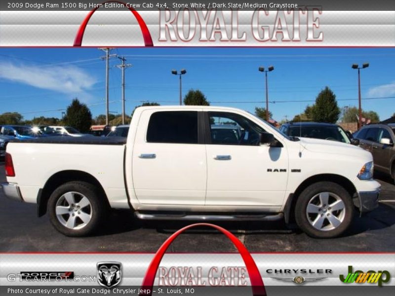 Stone White / Dark Slate/Medium Graystone 2009 Dodge Ram 1500 Big Horn Edition Crew Cab 4x4