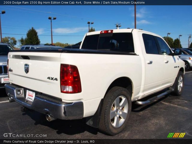 Stone White / Dark Slate/Medium Graystone 2009 Dodge Ram 1500 Big Horn Edition Crew Cab 4x4