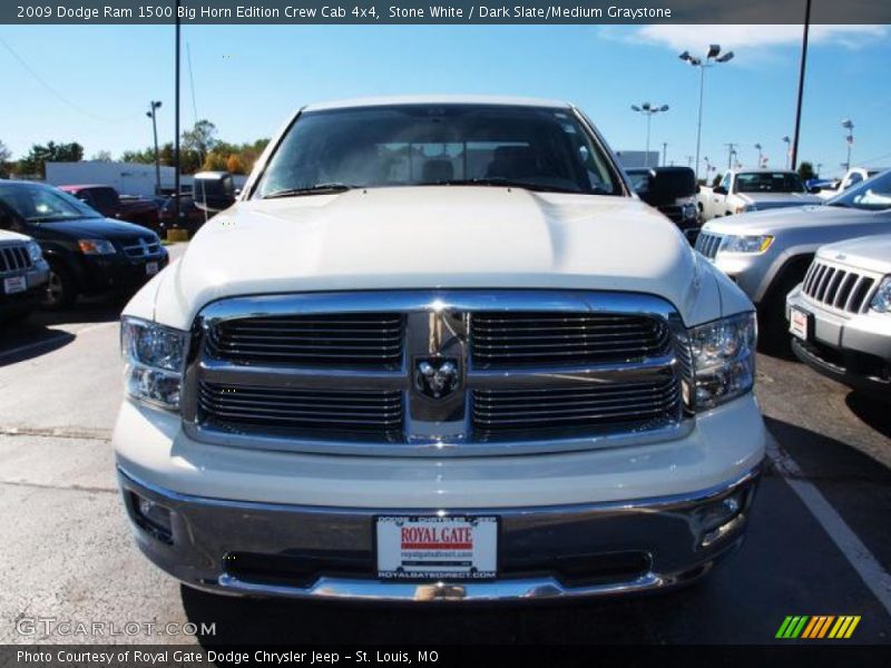 Stone White / Dark Slate/Medium Graystone 2009 Dodge Ram 1500 Big Horn Edition Crew Cab 4x4