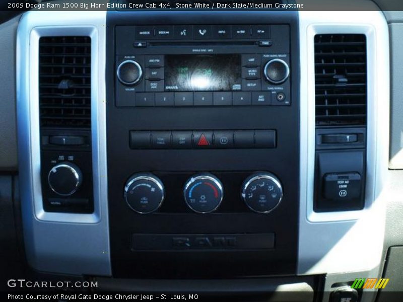 Stone White / Dark Slate/Medium Graystone 2009 Dodge Ram 1500 Big Horn Edition Crew Cab 4x4