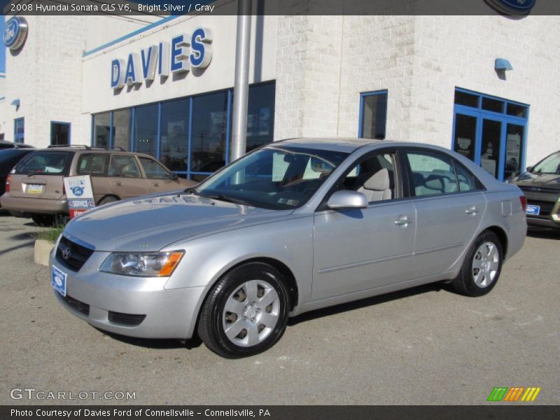 Bright Silver / Gray 2008 Hyundai Sonata GLS V6