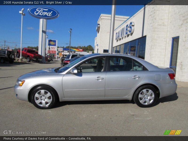 Bright Silver / Gray 2008 Hyundai Sonata GLS V6