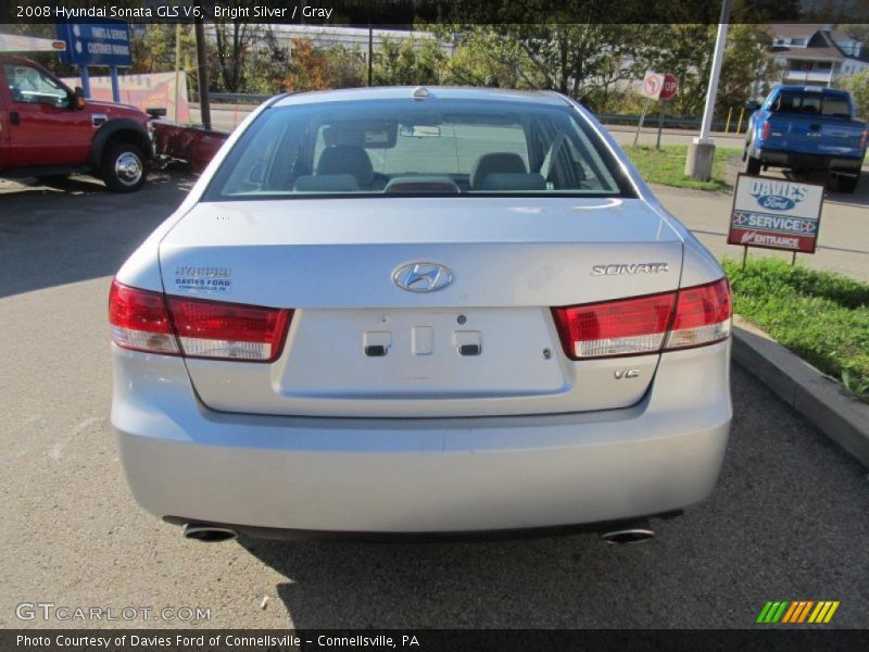 Bright Silver / Gray 2008 Hyundai Sonata GLS V6