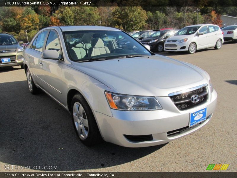 Bright Silver / Gray 2008 Hyundai Sonata GLS V6