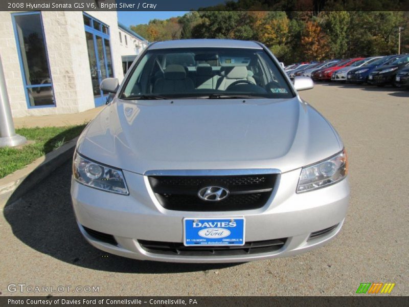 Bright Silver / Gray 2008 Hyundai Sonata GLS V6