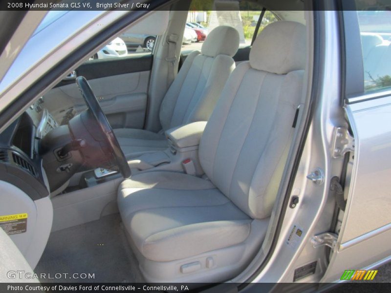 Bright Silver / Gray 2008 Hyundai Sonata GLS V6