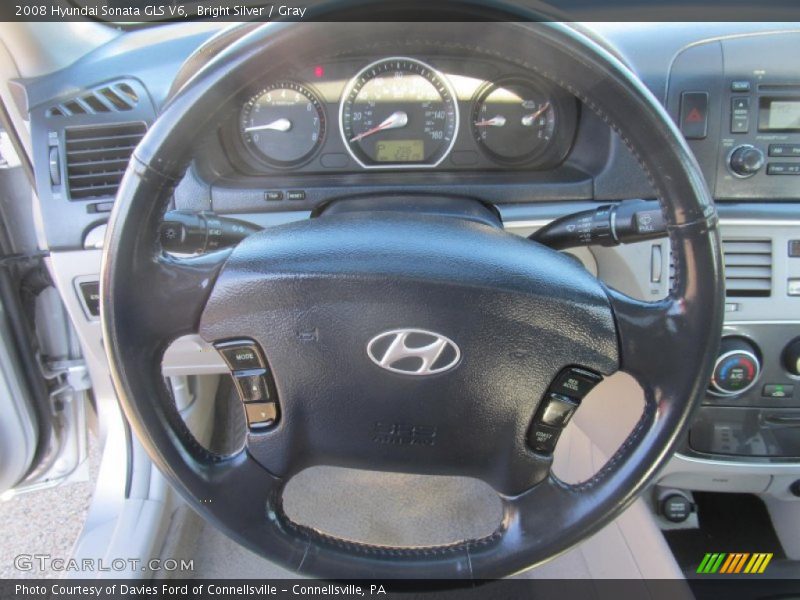 Bright Silver / Gray 2008 Hyundai Sonata GLS V6