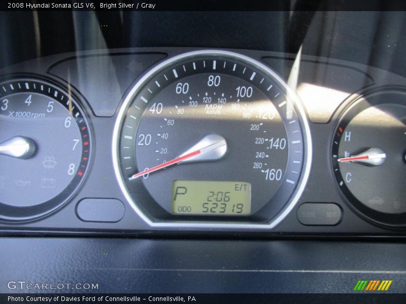 Bright Silver / Gray 2008 Hyundai Sonata GLS V6