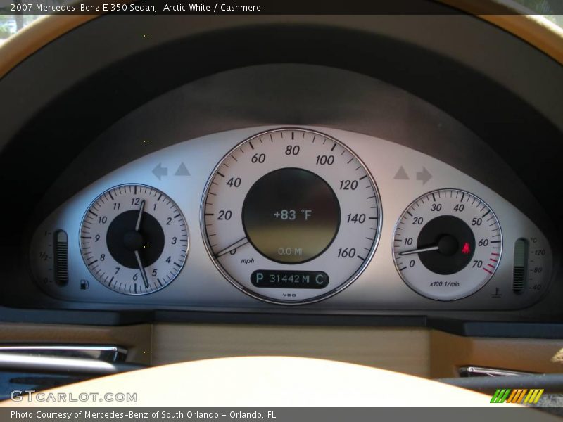 Arctic White / Cashmere 2007 Mercedes-Benz E 350 Sedan