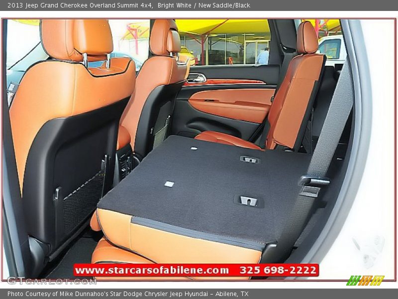 Bright White / New Saddle/Black 2013 Jeep Grand Cherokee Overland Summit 4x4