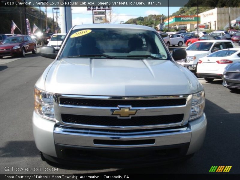 Sheer Silver Metallic / Dark Titanium 2010 Chevrolet Silverado 1500 LS Regular Cab 4x4