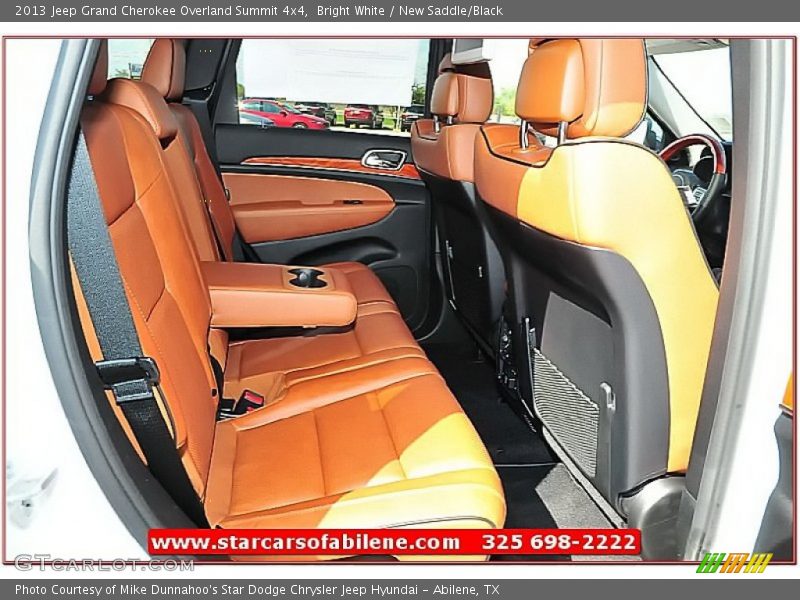 Bright White / New Saddle/Black 2013 Jeep Grand Cherokee Overland Summit 4x4