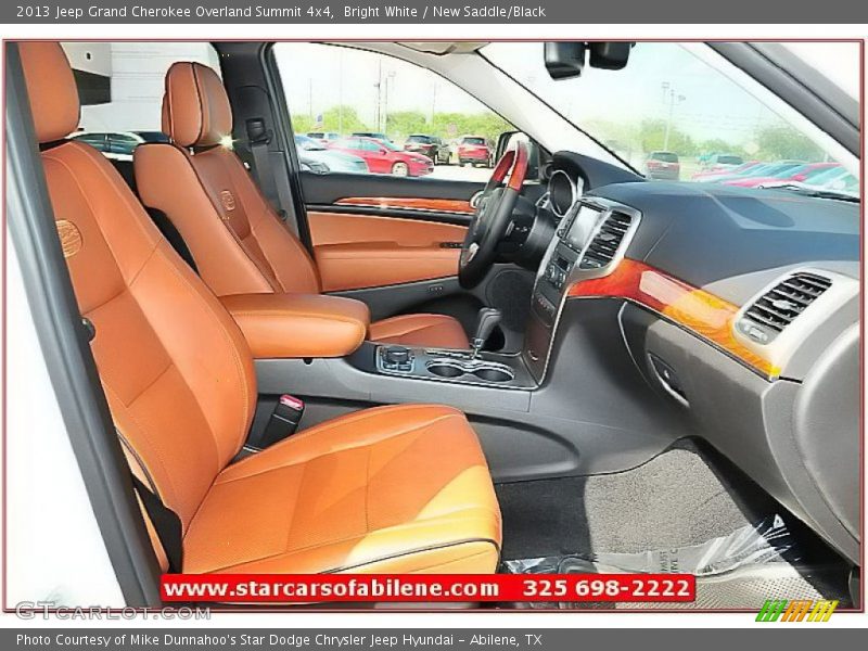 Bright White / New Saddle/Black 2013 Jeep Grand Cherokee Overland Summit 4x4