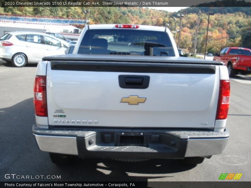 Sheer Silver Metallic / Dark Titanium 2010 Chevrolet Silverado 1500 LS Regular Cab 4x4