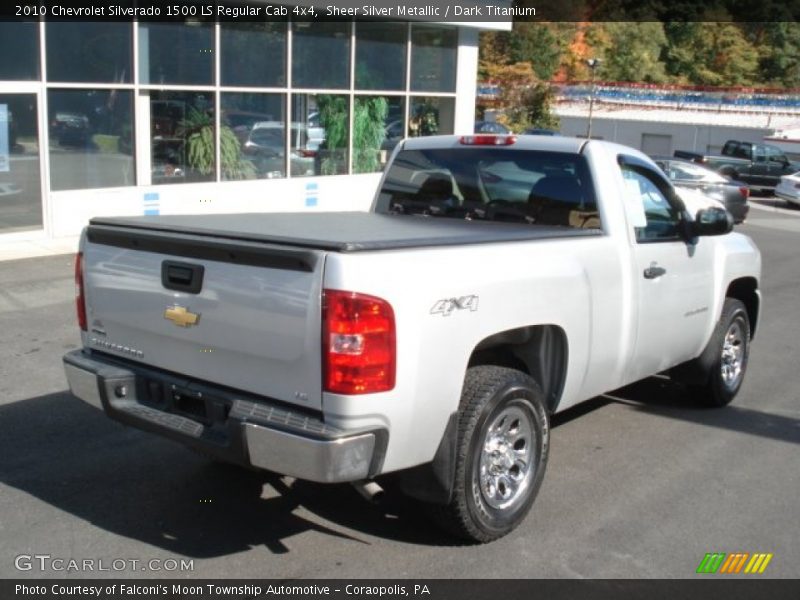 Sheer Silver Metallic / Dark Titanium 2010 Chevrolet Silverado 1500 LS Regular Cab 4x4