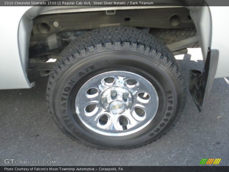 Sheer Silver Metallic / Dark Titanium 2010 Chevrolet Silverado 1500 LS Regular Cab 4x4