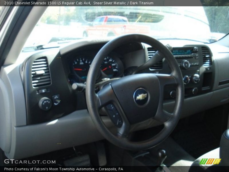 Sheer Silver Metallic / Dark Titanium 2010 Chevrolet Silverado 1500 LS Regular Cab 4x4