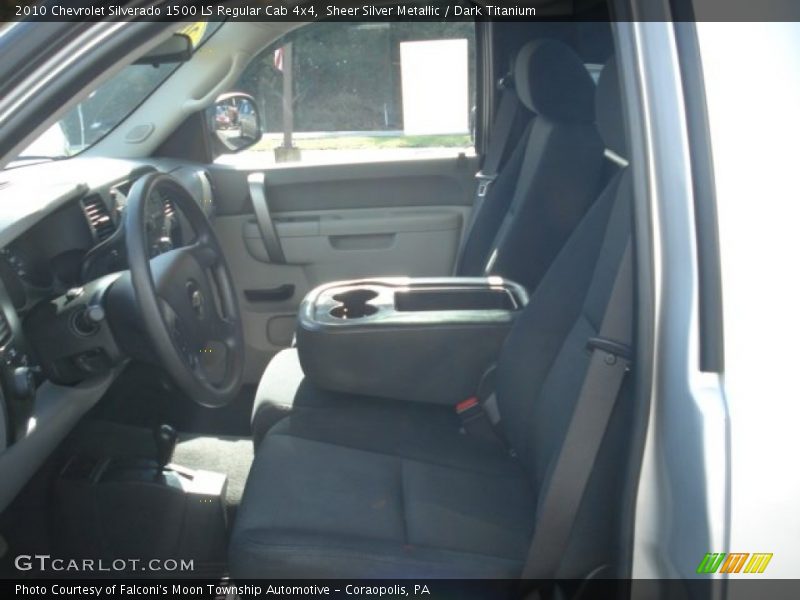 Sheer Silver Metallic / Dark Titanium 2010 Chevrolet Silverado 1500 LS Regular Cab 4x4