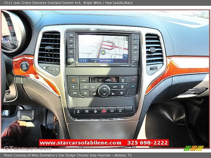 Bright White / New Saddle/Black 2013 Jeep Grand Cherokee Overland Summit 4x4