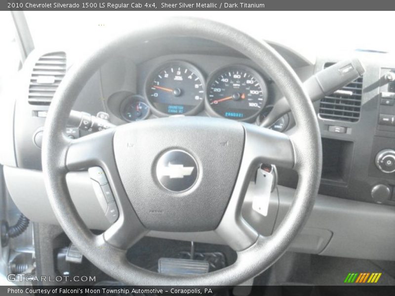 Sheer Silver Metallic / Dark Titanium 2010 Chevrolet Silverado 1500 LS Regular Cab 4x4