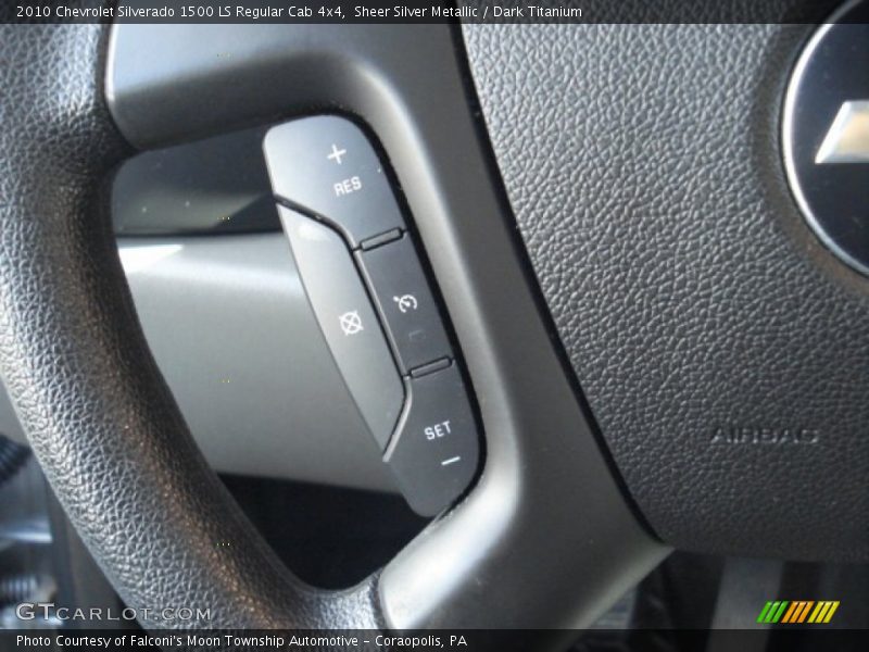 Sheer Silver Metallic / Dark Titanium 2010 Chevrolet Silverado 1500 LS Regular Cab 4x4