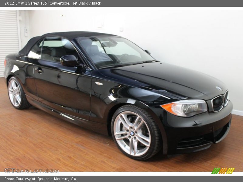 Jet Black / Black 2012 BMW 1 Series 135i Convertible