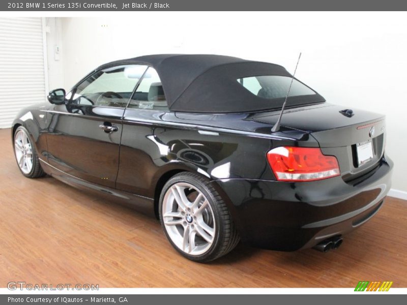 Jet Black / Black 2012 BMW 1 Series 135i Convertible